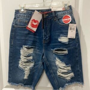 Hot Kiss High Rise Bermuda Shorts